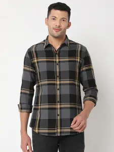 SPYKAR Checked Pure Cotton Casual Shirt