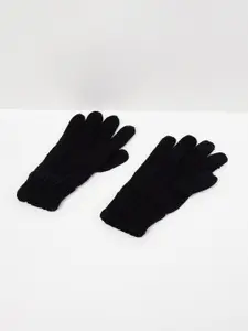 max Men Patterned Acrylic Winter Hand Gloves