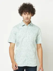 Crimsoune Club Slim Fit Floral Printed Cotton Casual Shirt