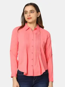 V-Mart Cuffed Sleeves Shirt Style Top