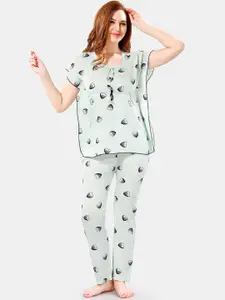 Be You Conversational Printed Night Suit