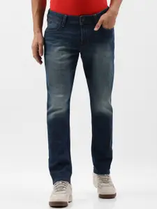 Wrangler Men Vegas Skinny Fit Low-Rise Heavy Fade Stretchable Cotton Jeans