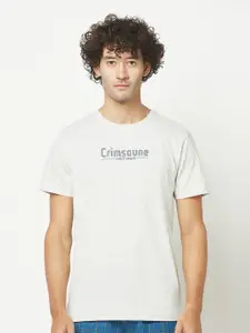 Crimsoune Club Typography Printed T-shirt