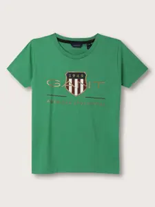GANT Boys Printed Organic Cotton T-shirt