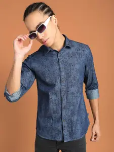 Flying Machine Floral Print Cotton Casual Shirt