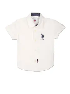 U.S. Polo Assn. Kids Boys Spread Collar Casual Shirt