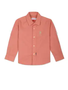 U.S. Polo Assn. Kids Boys Spread Collar Casual Shirt