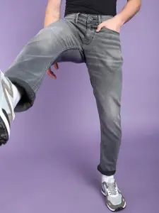 Flying Machine Mid Rise Slash Slim Tapered Fit Selvage Jeans