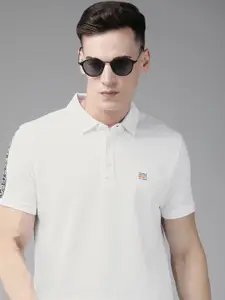 SPYKAR Polo Collar Pure Cotton Slim Fit T-shirt