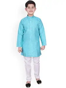 Pro-Ethic STYLE DEVELOPER Boys Mandarin Collar Kurta With Pyjamas