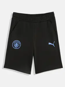 Puma Boys Manchester City FC Printed Regular Fit Sports Sustainable Shorts