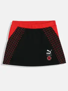 Puma Girls X MIRACULOUS Youth Polka Dot Printed Regular fit Skirt