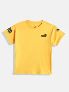 Puma Boys Solid Power Summer Relaxed Fit T-shirt