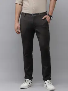 Arrow Sport Men Slim Fit Solid Mid-Rise Trousers