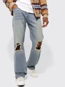 boohooMAN Men Relaxed Fit Ripped Jeans