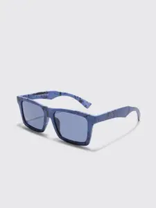 boohooMAN Square Sunglasses With UV Protected Lens BMM33562