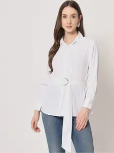 Trend Arrest Contemporary Casual Shirt With Belt