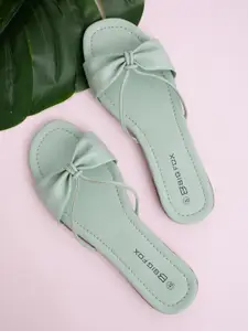 Big Fox Women No Back Strap Open Toe Flats