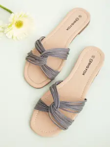 Big Fox Women Open Toe Flats With Bows