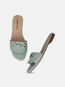 Big Fox Women Embellished Open Toe Flats