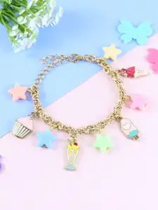Asthetika Kids Girls Gold-Plated Link Bracelet