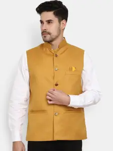 V-Mart Woven Mandarin Collar Nehru Jackets