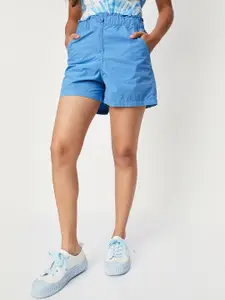 max Girls Cotton Mid-Rise Regular Fit Shorts