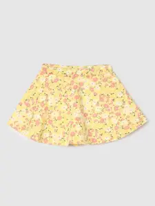 max Girls Floral Printed Cotton Shorts