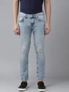 SPYKAR Men Kano Slim Fit Mid-Rise Heavy Fade Stretchable Jeans