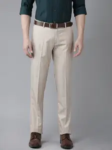 Arrow Men Tailored Fit Self-CheckedTrousers