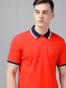 Arrow Men Solid Short Sleeves Polo Collar T-shirt