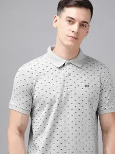 Arrow Men Geometric Printed Short Sleeves Polo Collar T-shirt