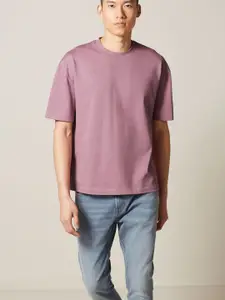 NEXT Drop-Shoulder Sleeves Pure Cotton T-shirt