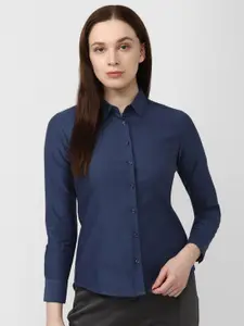 Van Heusen Woman Spread Collar Cotton Formal Shirt