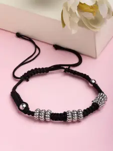PANASH Oxidized Thread Bracelet Cum Anklet