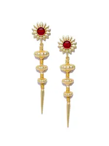 PANASH Gold-Plated Spiked Drop Earrings