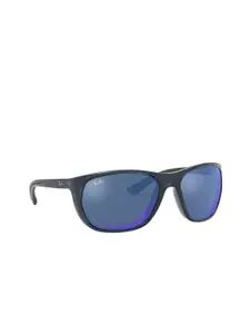 Ray-Ban Men Plastic Square Sunglasses With UV Protected Lens