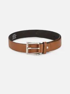 Peter England Men Leather Tang Closure Formal Belt