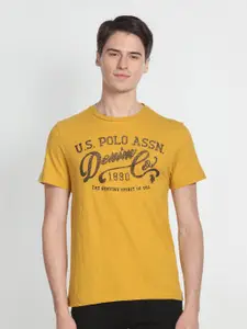 U.S. Polo Assn. Denim Co. Brand Logo Printed Cotton T-shirt