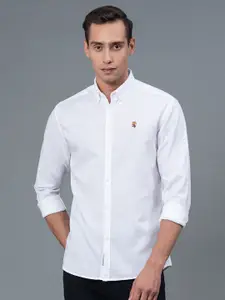 Red Tape Button-Down Collar Regular Fit Pure Cotton Casual Shirt