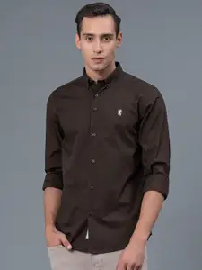 Red Tape Button Down Collar Cotton Casual Shirt