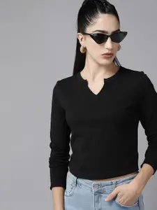 Roadster Solid Crop Top