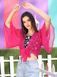 Sera Women Crop Tie-Up Shrug