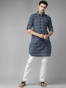 See Designs Floral Printed Regular Pure Cotton Kurta With Pyjamas