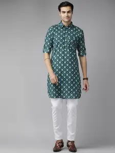 See Designs Printed Regular Pure Cotton Kurta With Pyjamas