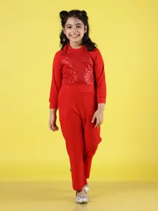 NEUDIS Girls  Embellished Top with Trousers