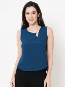 MISH Keyhole Neck Sleeveless Georgette Top