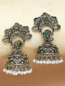 OOMPH Floral Jhumkas Earrings