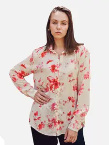 NEOFAA Tie & Dye Regular Fit Casual Shirt