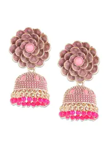 Jazz and Sizzle Gold Plated Jhumkas